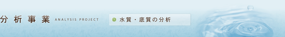 分析事業-水質・底質の分析-