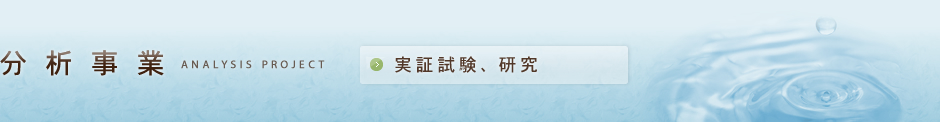 分析事業-実証試験、研究-